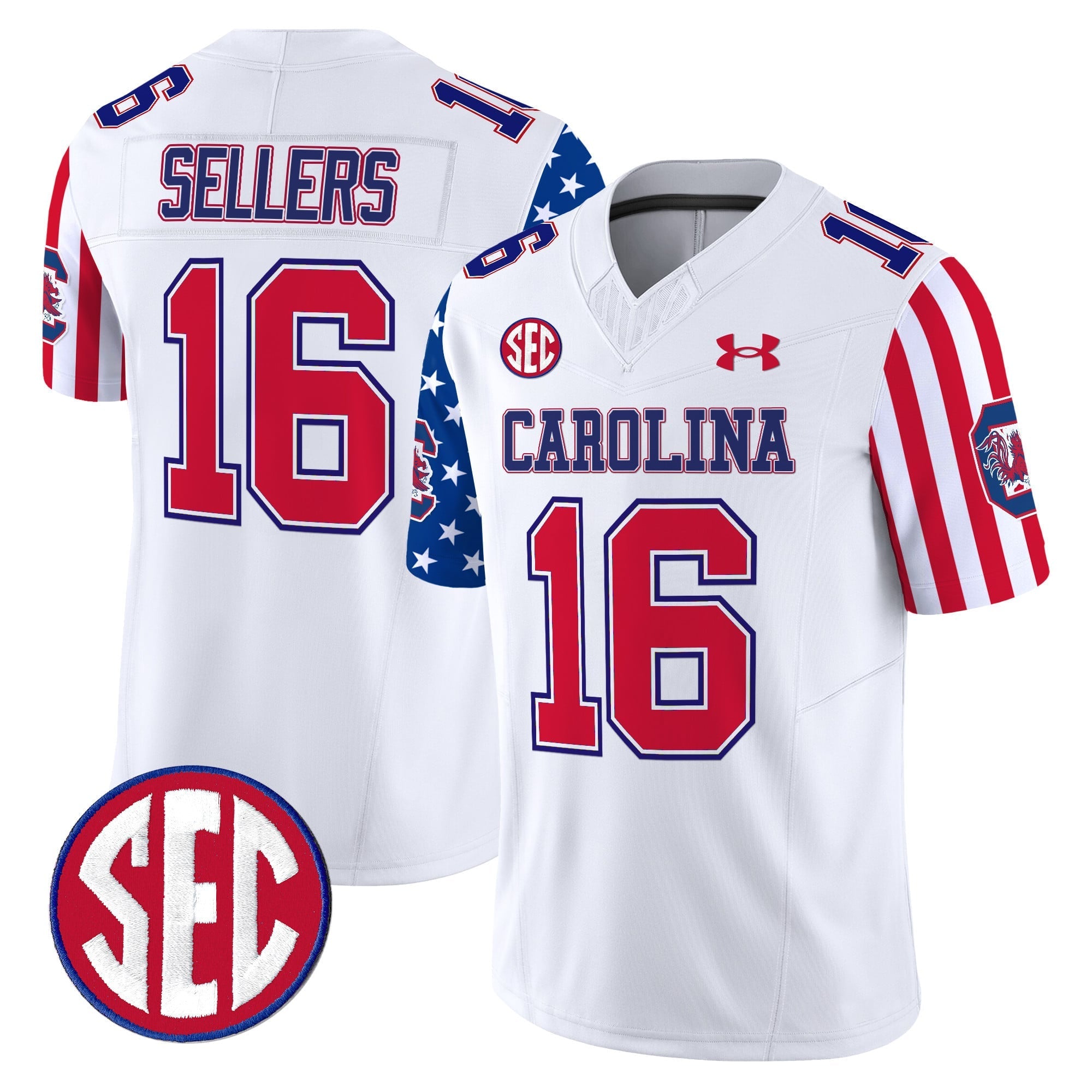 Men's South Carolina Gamecocks American Style Vapor Limited Jersey - All Stitched